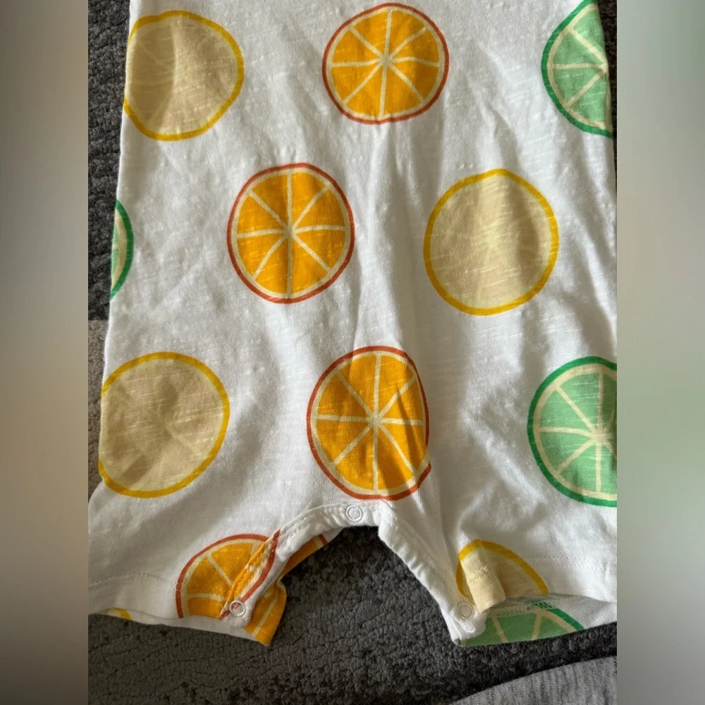 Monica + Andy organic cotton Kids Citrus Print One Piece - Picture 4 of 8